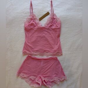 Skims Fits Everybody Pink Cami Set